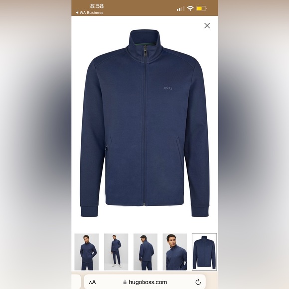 🔥🔥SOLD 🔥🔥authentic and brand new Hugo boss Zipper jacket - Picture 4 of 4